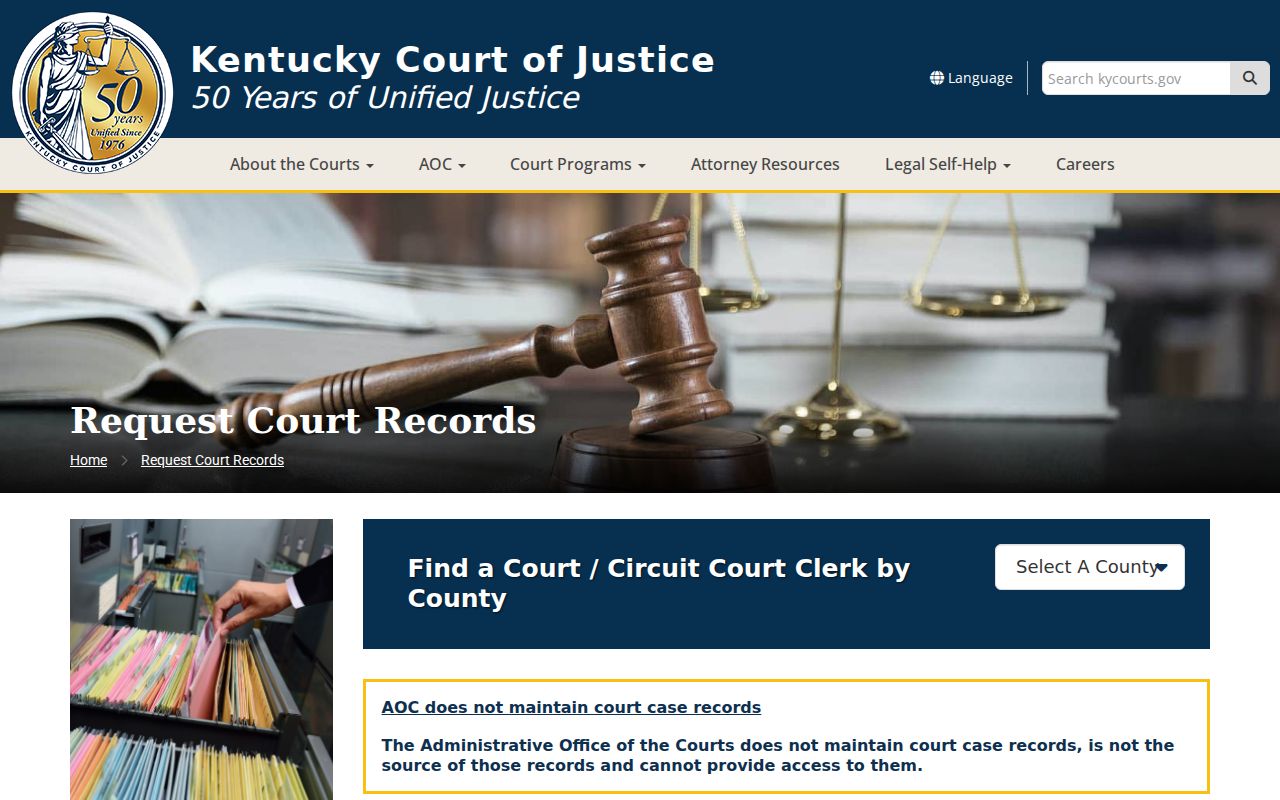 Marion County criminal court case record request information