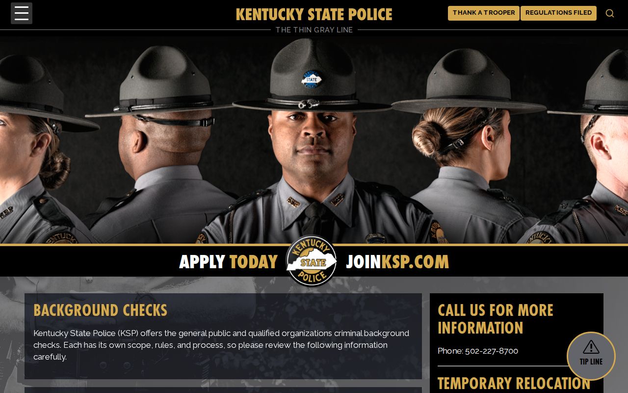 Marion County criminal history KSP background check information