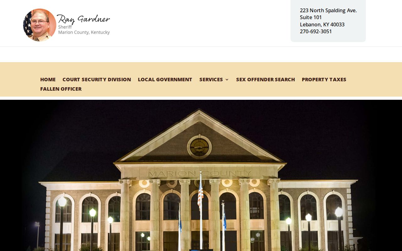 Marion County criminal records sheriff office source