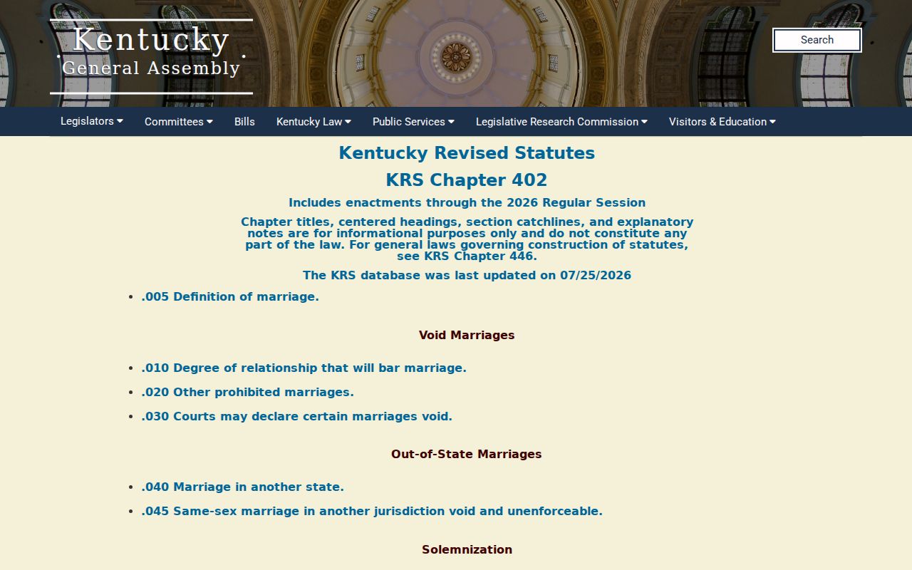 Marion County sex offender check Kentucky Chapter 17 registry laws